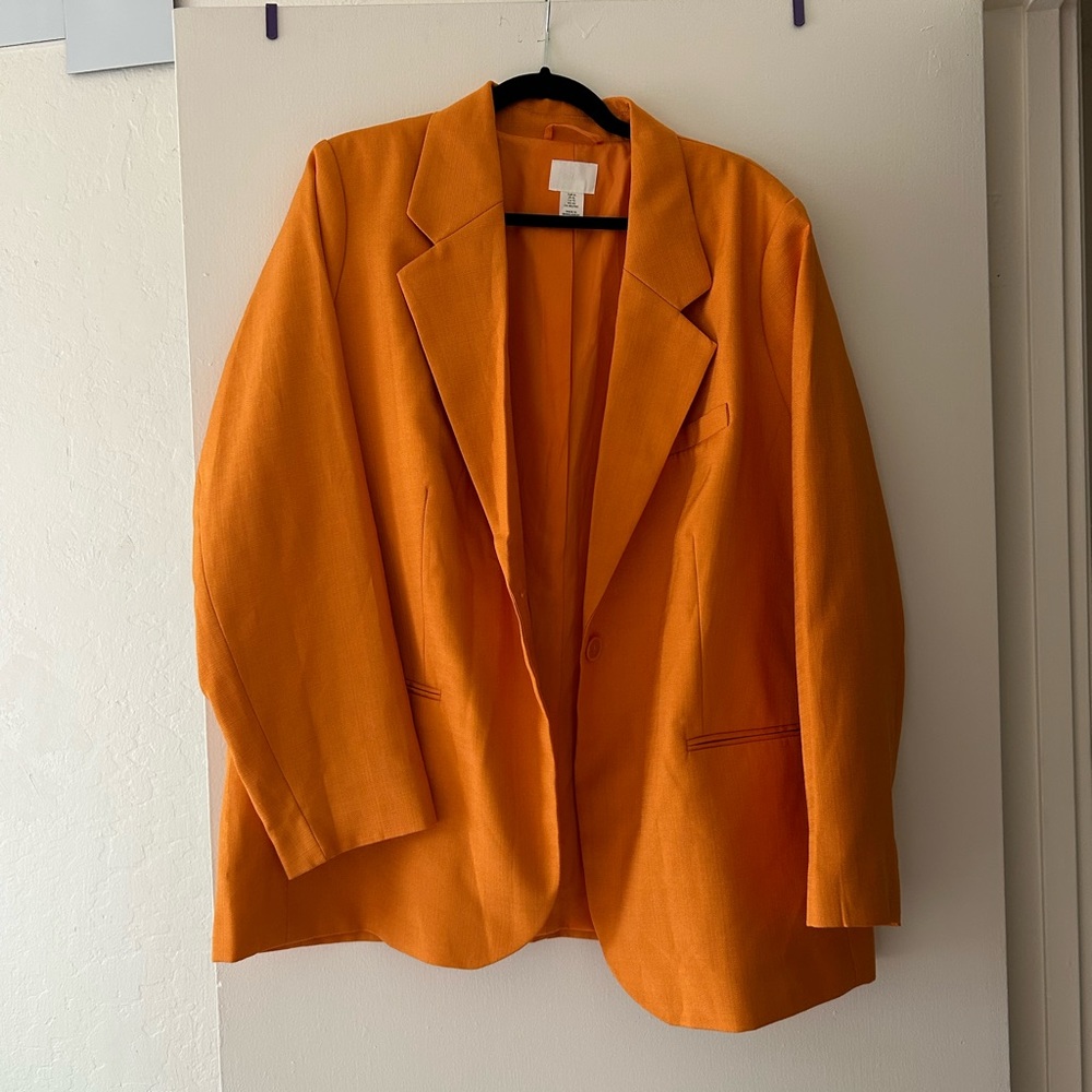 H&M orange blazer